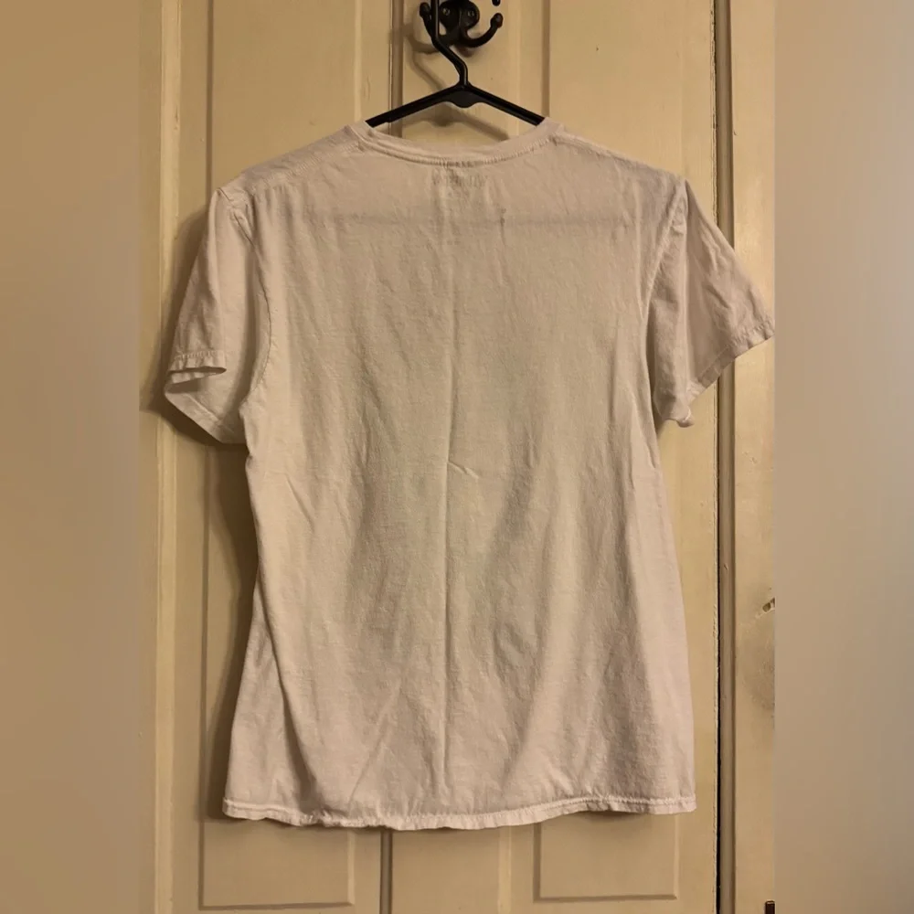 White Wednesday 'No Hug Zone' Graphic Tee with Braided Portrait